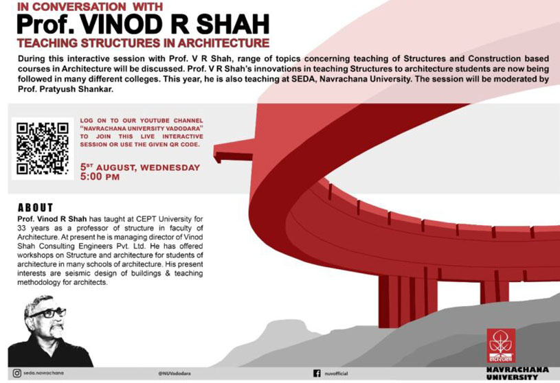 Conversation with Prof. V R Shah – Teaching Structure in Architecture