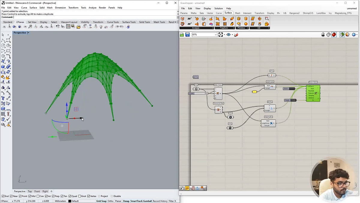 Animation and Visualizations + Physics Simulation Using Kangaroo | Grasshopper as a Tool