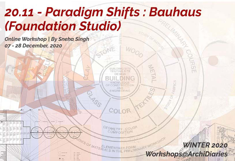 Open for Registration | Paradigm Shifts: Bauhaus (Foundation Studio) | WINTER 2020 workshop @Archidiaries