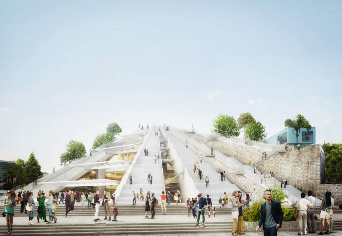 Construction Begins on the Pyramid in Tirana, Albania – MVRDV breathes new life into complex communist monument