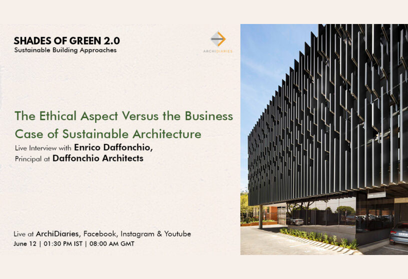 The Ethical Aspect vs. the Business Case of Sustainable Architecture | Live Interview with Enrico Daffonchio | South Africa