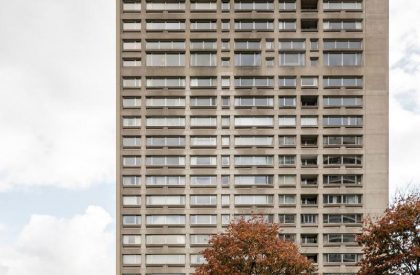 Brutalist Duplex Apartment in de Riverside Tower | Studio Okami Architects