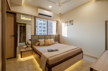 Apartment with Minimal Interior Design at Sheetal West Park | Prashant Parmar Architect | Shayona Consultant