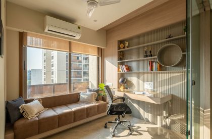 Apartment with Minimal Interior Design at Sheetal West Park | Prashant Parmar Architect | Shayona Consultant