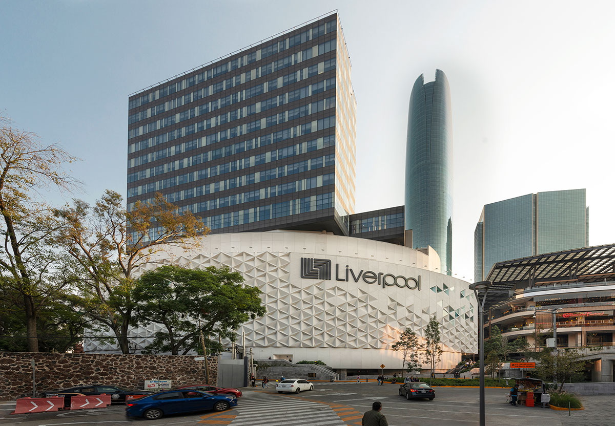 Façade Liverpool Mitikah Architecture | Miguel de la Torre mta+v