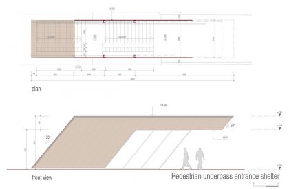 Pedestrian underpass and Místecká stops | Atelier 38