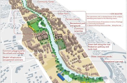 River in the City - Reviving the Urban River’s Edge and Making it an Urban Common | Architecture Thesis on Urban Landscape Design